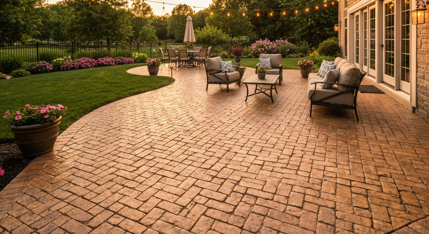 Stamped Concrete Patio Ideas & Costs in KC